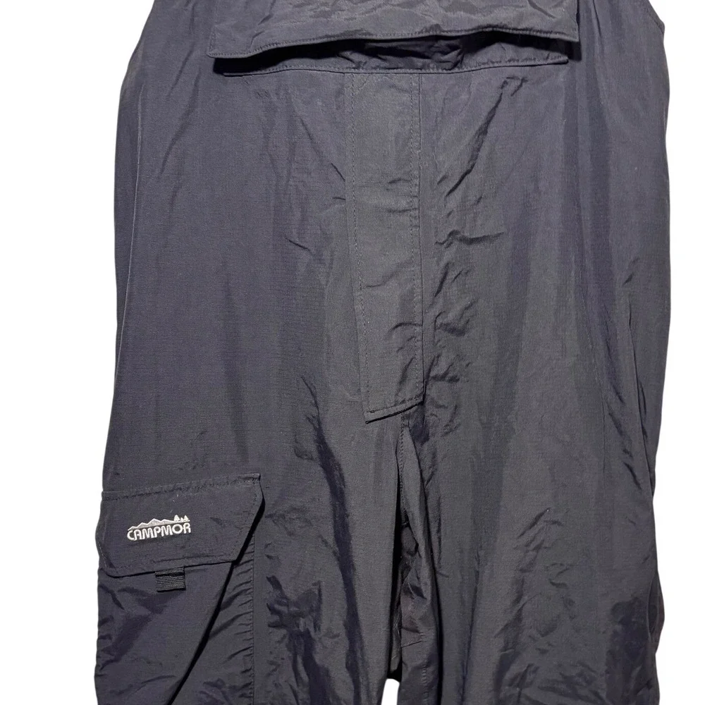 Campmor Mens Black‎ Ski Snowboard Waterproof Snow Bib Overalls L Model 32153